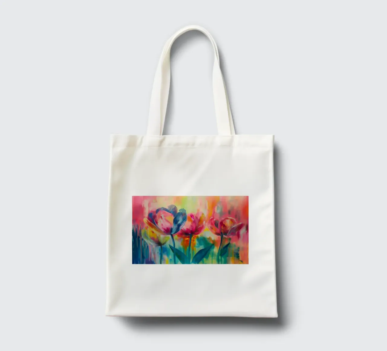 Coloured tulips tote bag by Imagine