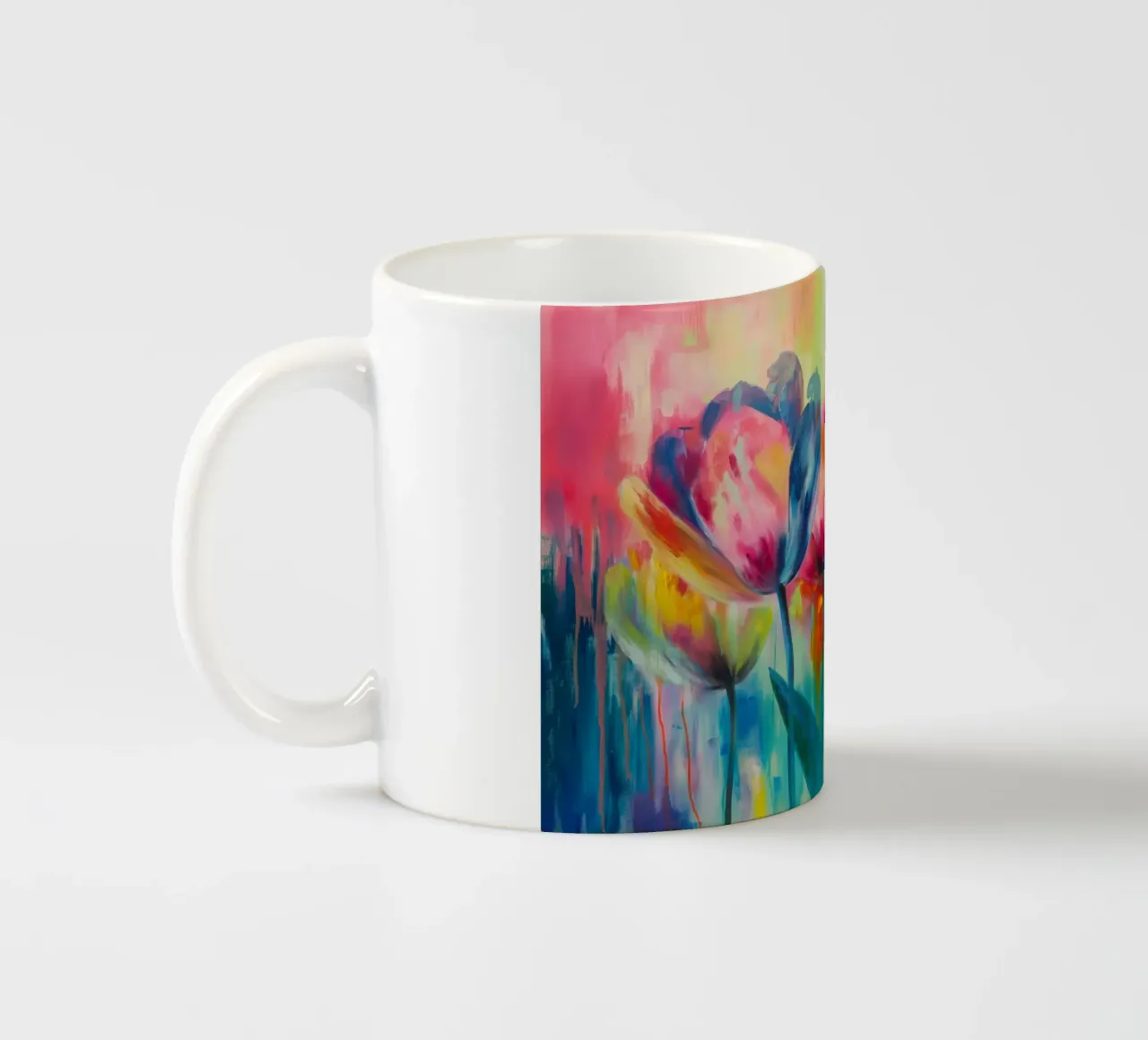 Tulipani colorati tazza in ceramica da Imagine