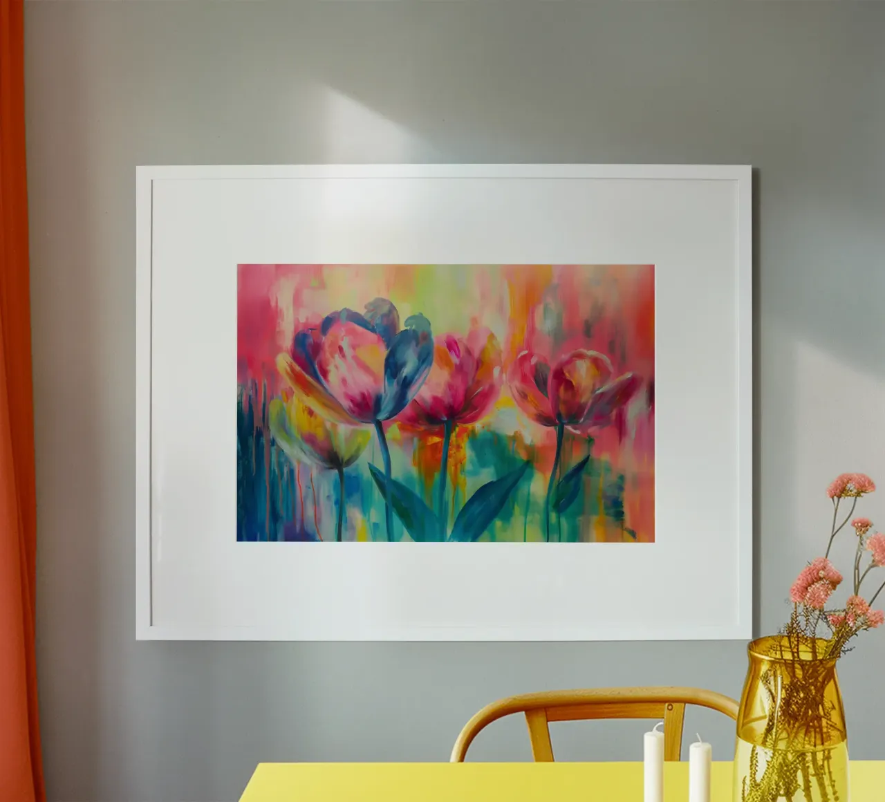 Tulipani colorati carta hahnemühle da Imagine