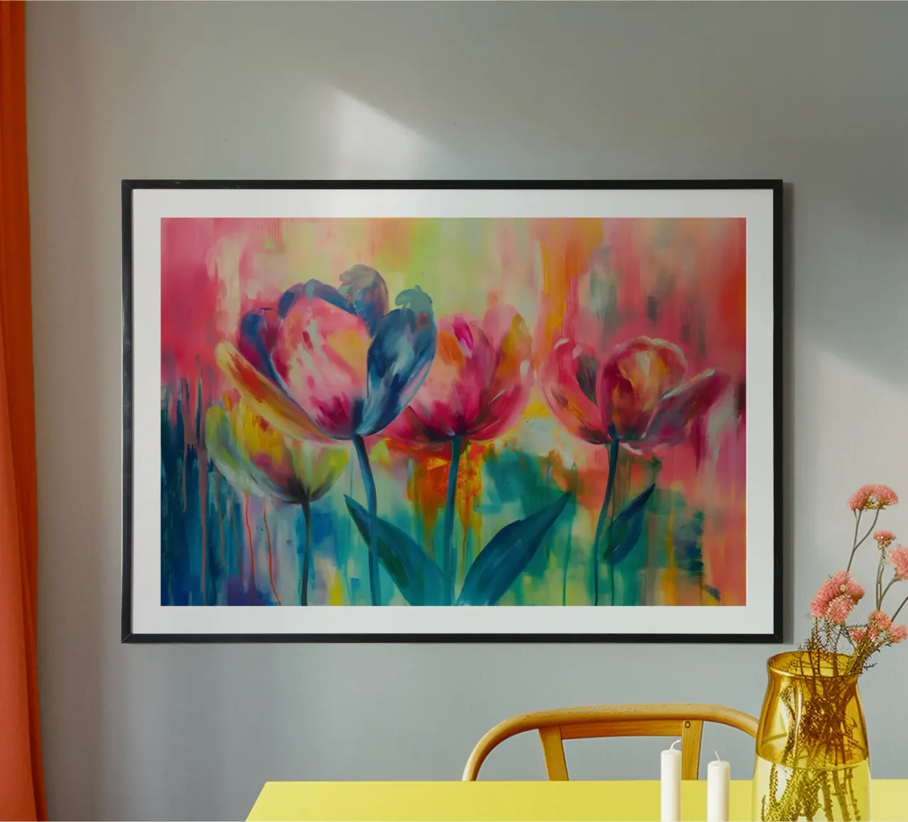 Tulipani colorati carta hahnemühle da Imagine