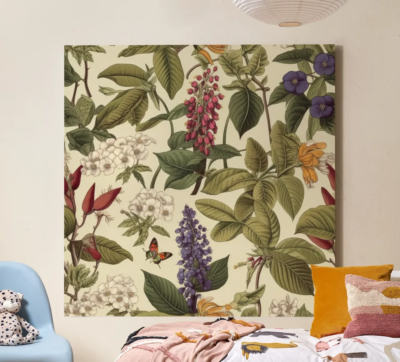 Timeless Botanicals canvas with Floater frame by Botanical Pattern House