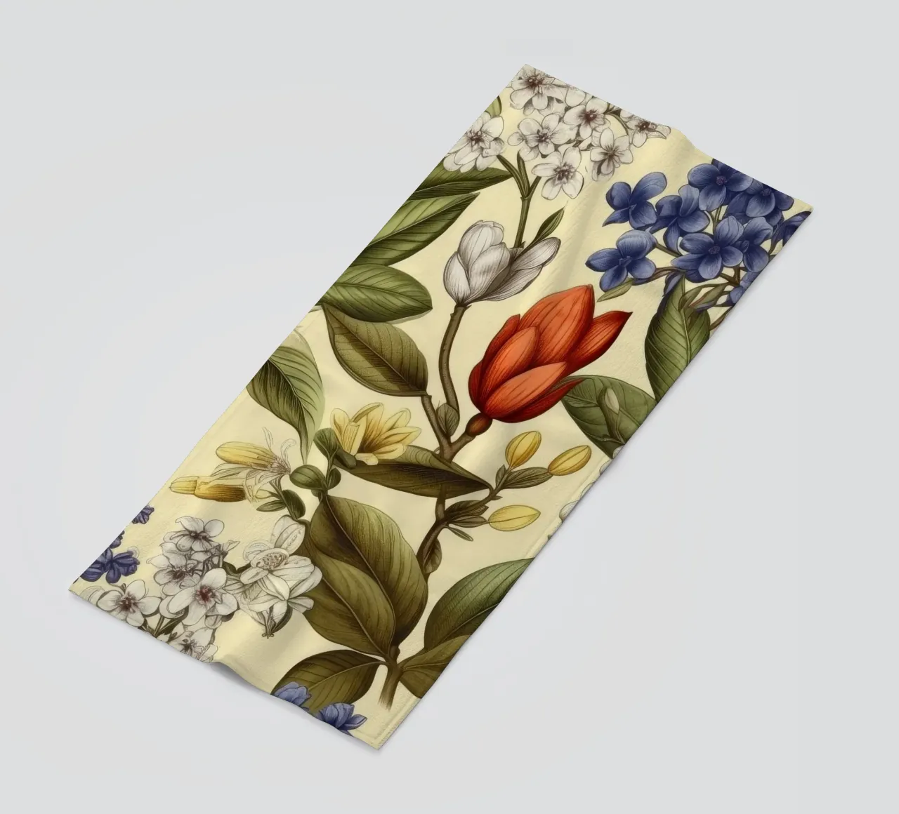 Tijdloze planten strandhanddoek van Botanical Pattern House