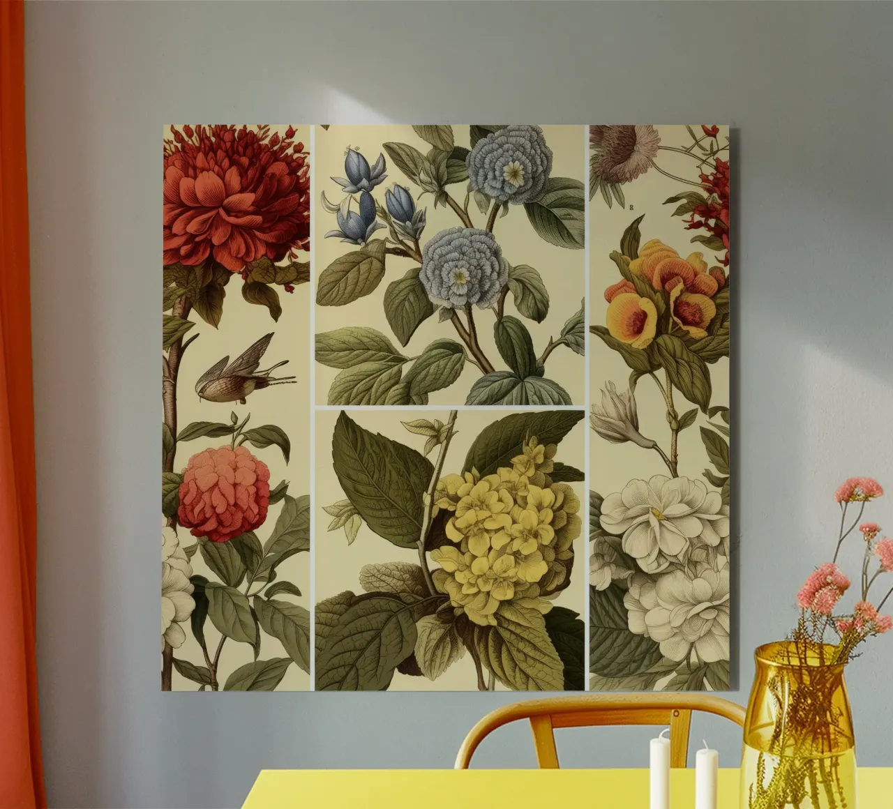 Timeless Botanicals alu-dibond by Botanical Pattern House