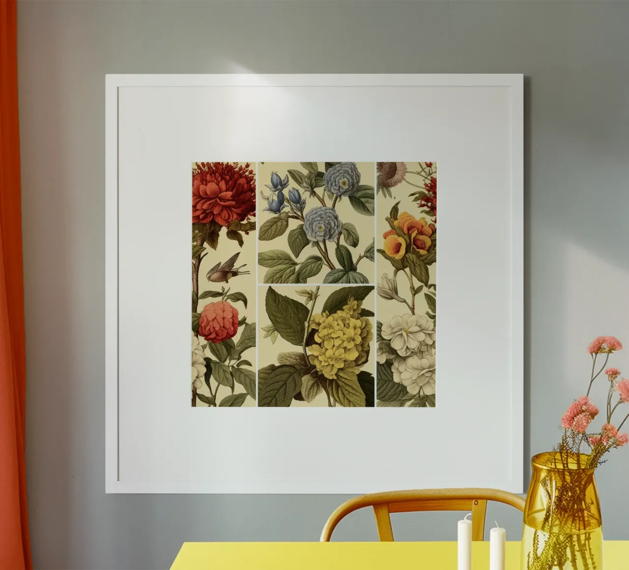 Botanici senza tempo poster con telaio in plastica da Botanical Pattern House