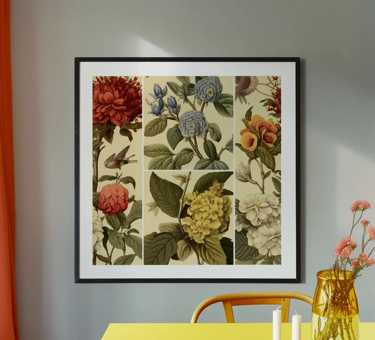 Botanici senza tempo poster con telaio in plastica da Botanical Pattern House