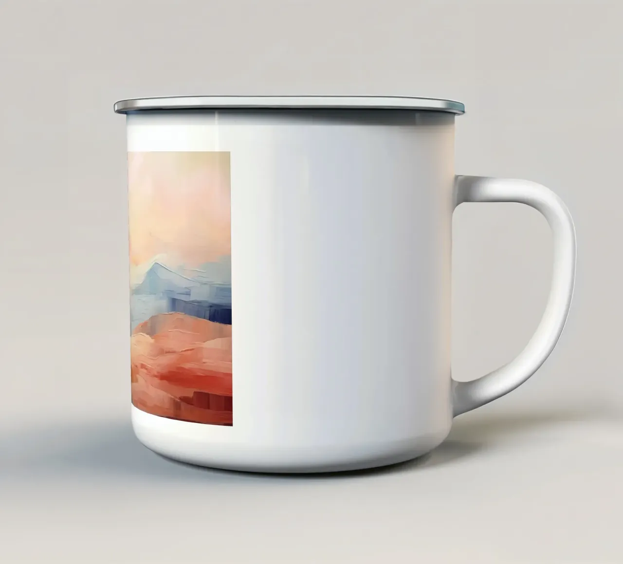 Paesaggio astratto tazza in smalto da Imagine