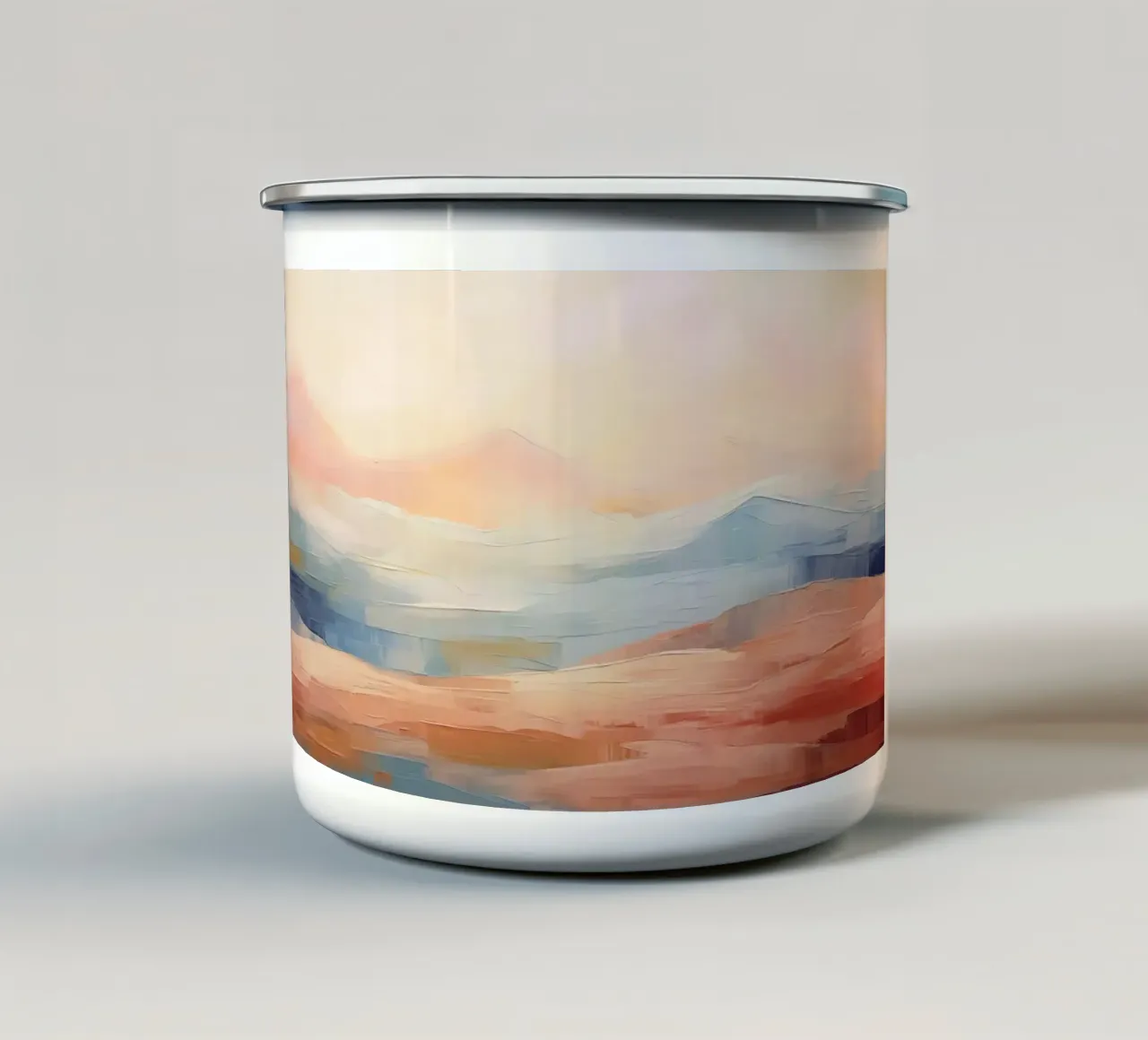 Paesaggio astratto tazza in smalto da Imagine