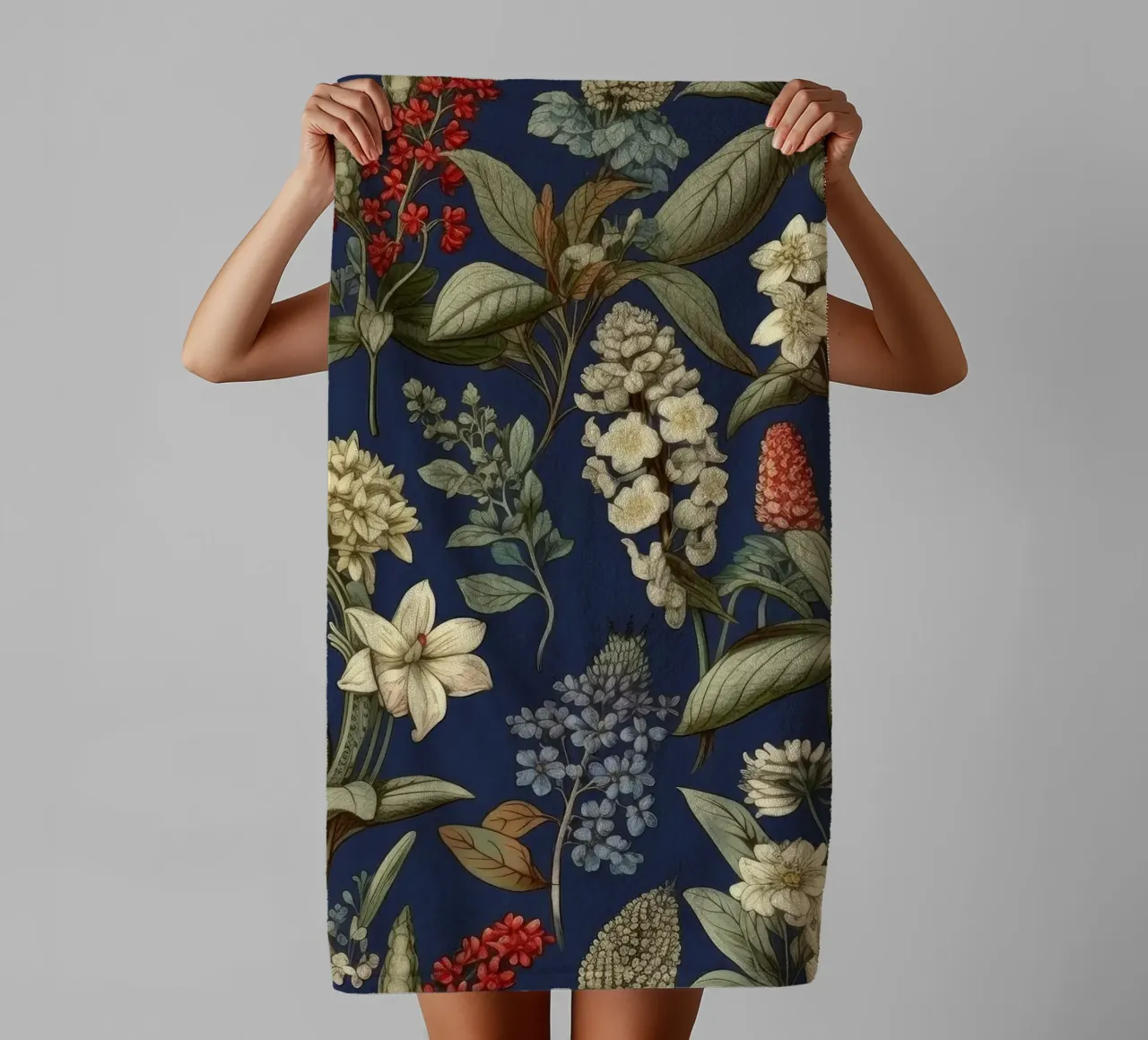 Timeless Botanicals towel by Botanical Pattern House