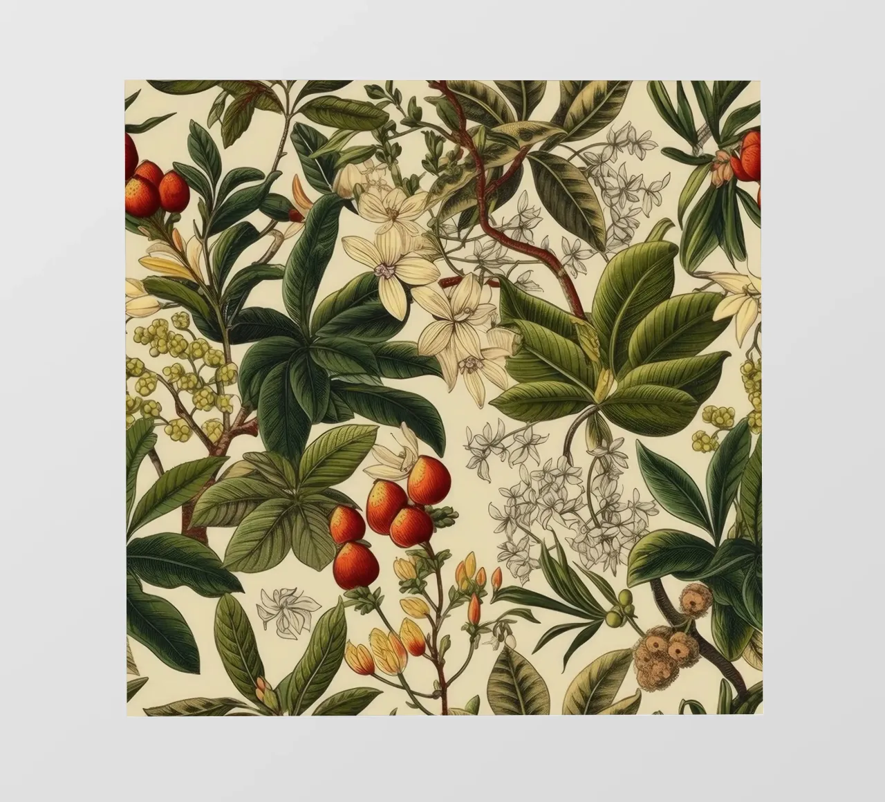 Botanici senza tempo telo in pvc da Botanical Pattern House