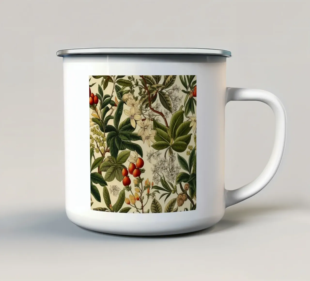 Botanici senza tempo tazza in smalto da Botanical Pattern House
