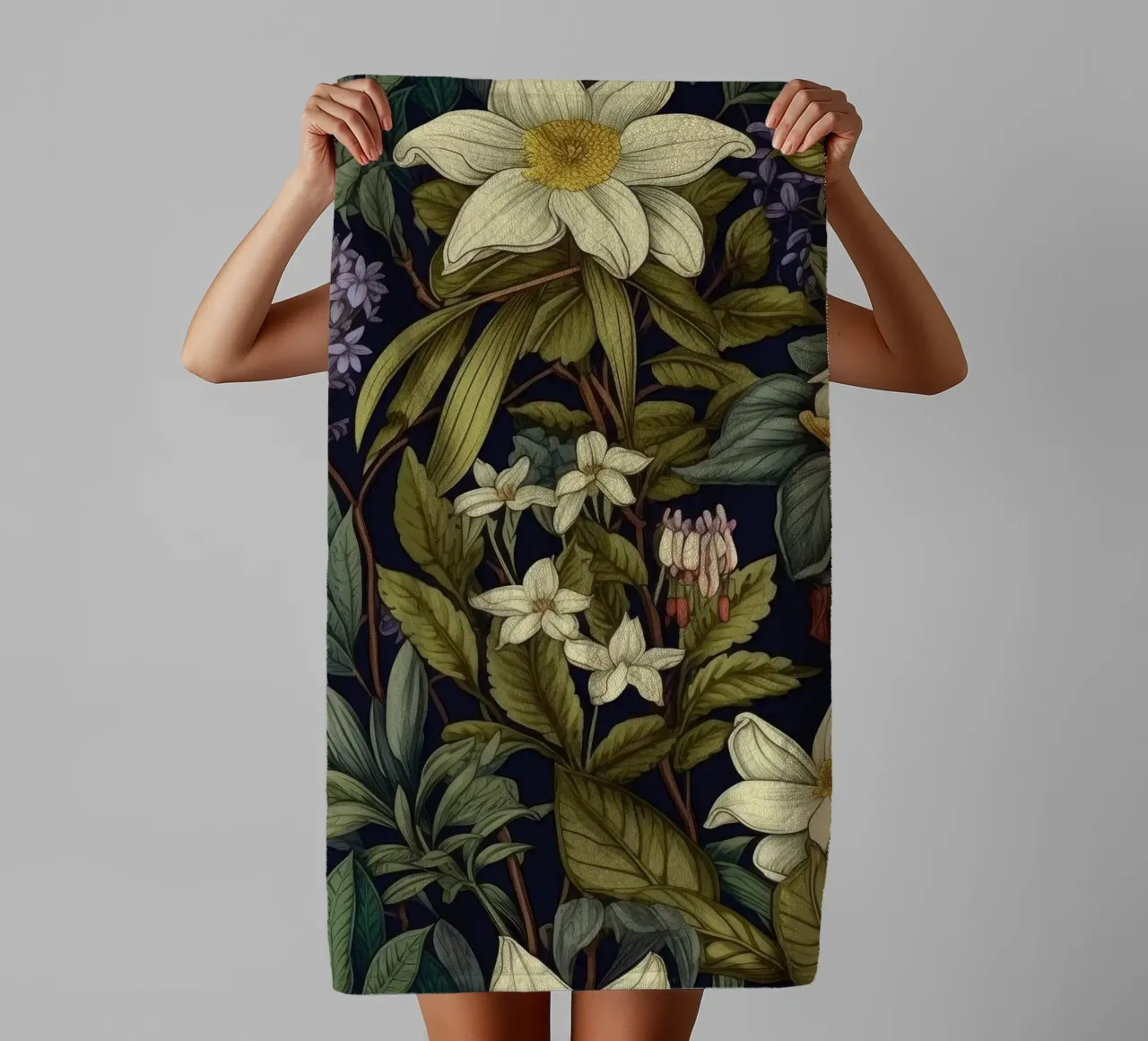 Timeless Botanicals towel by Botanical Pattern House