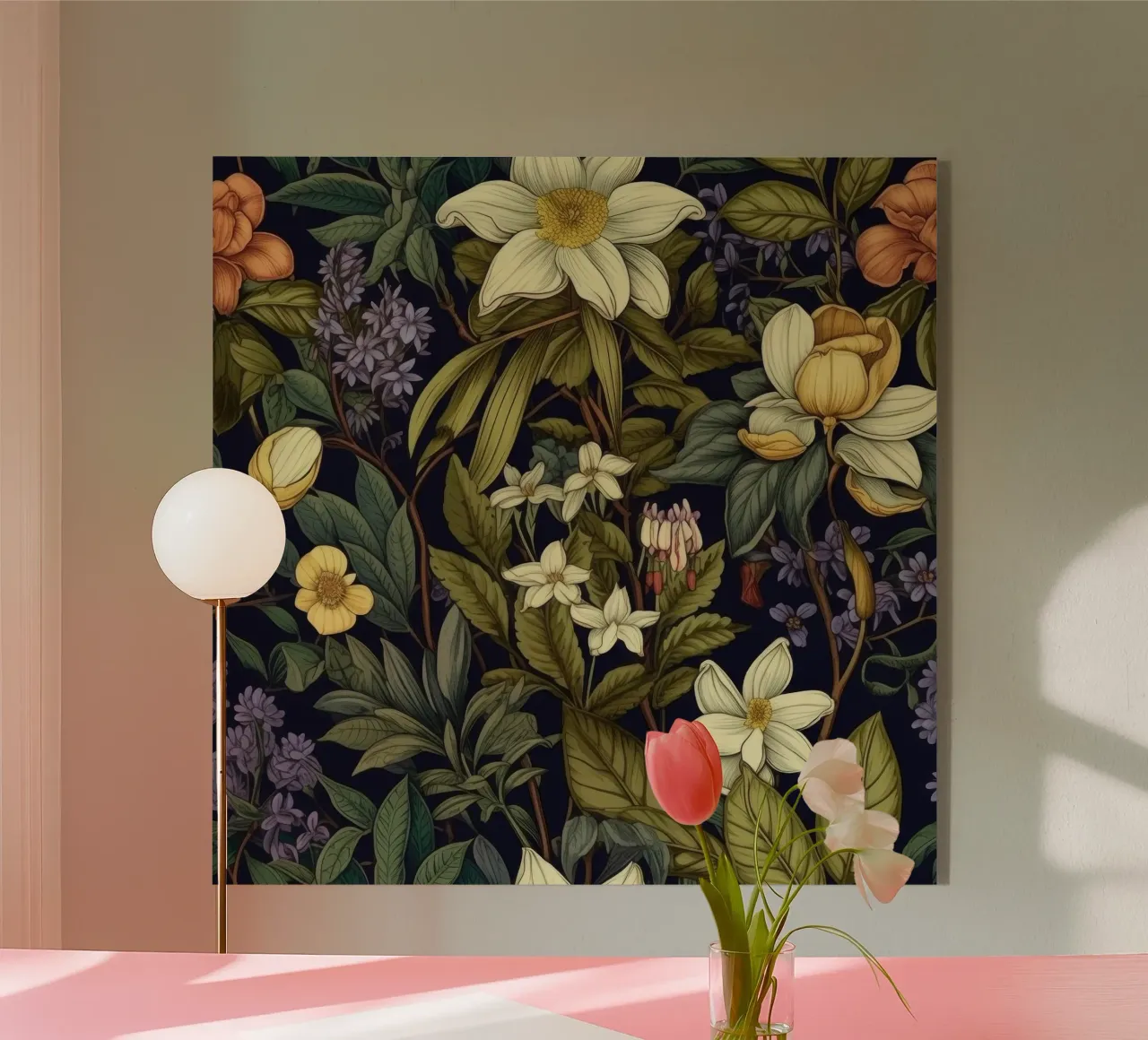 Timeless Botanicals acrylic glass by Botanical Pattern House