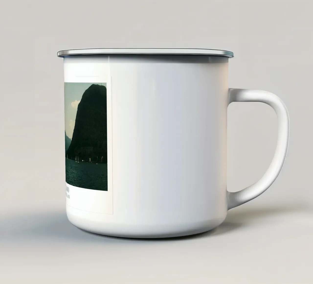 Lugano: Switzerland tazza in smalto da FujiFrames