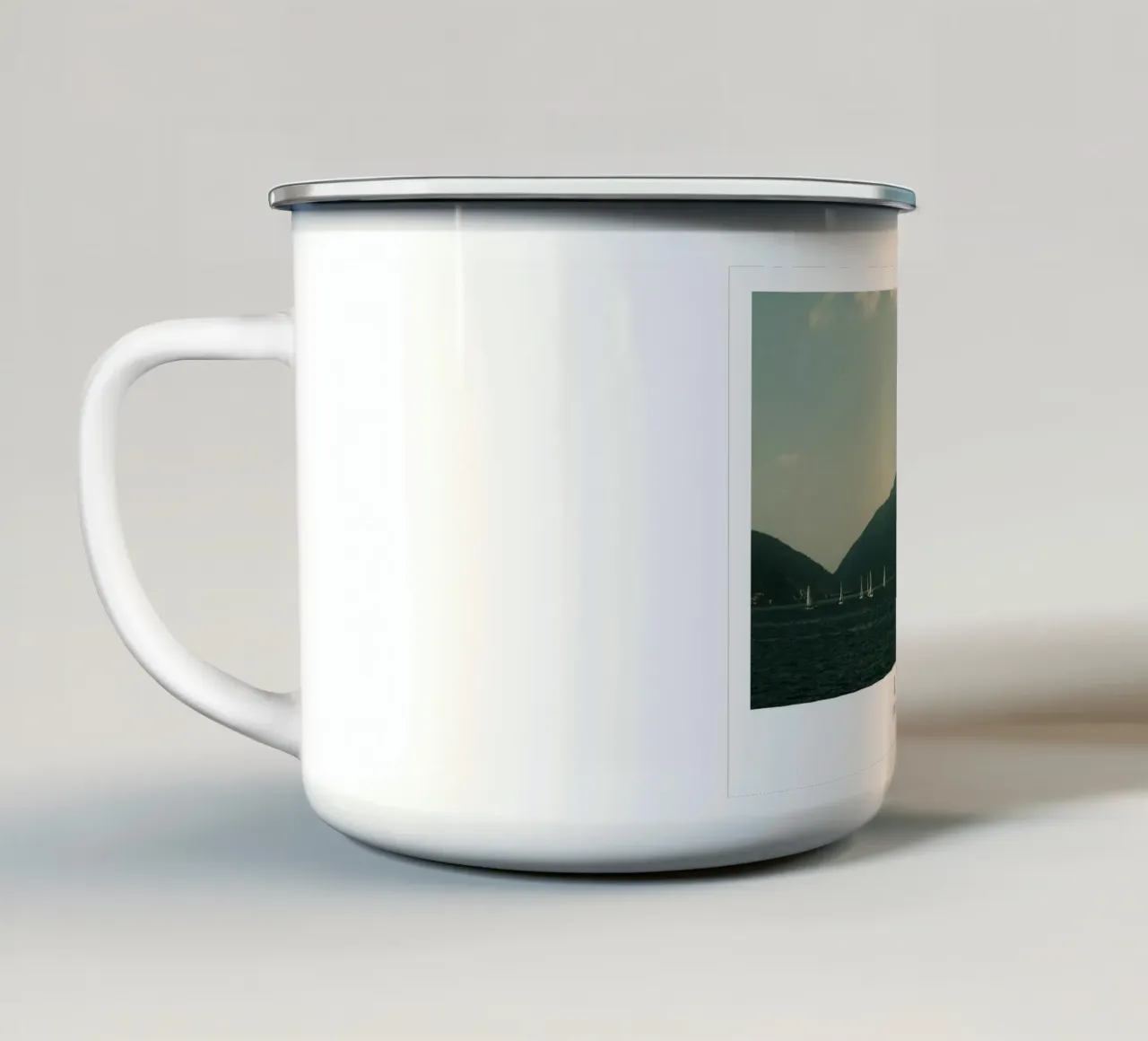 Lugano: Switzerland tazza in smalto da FujiFrames