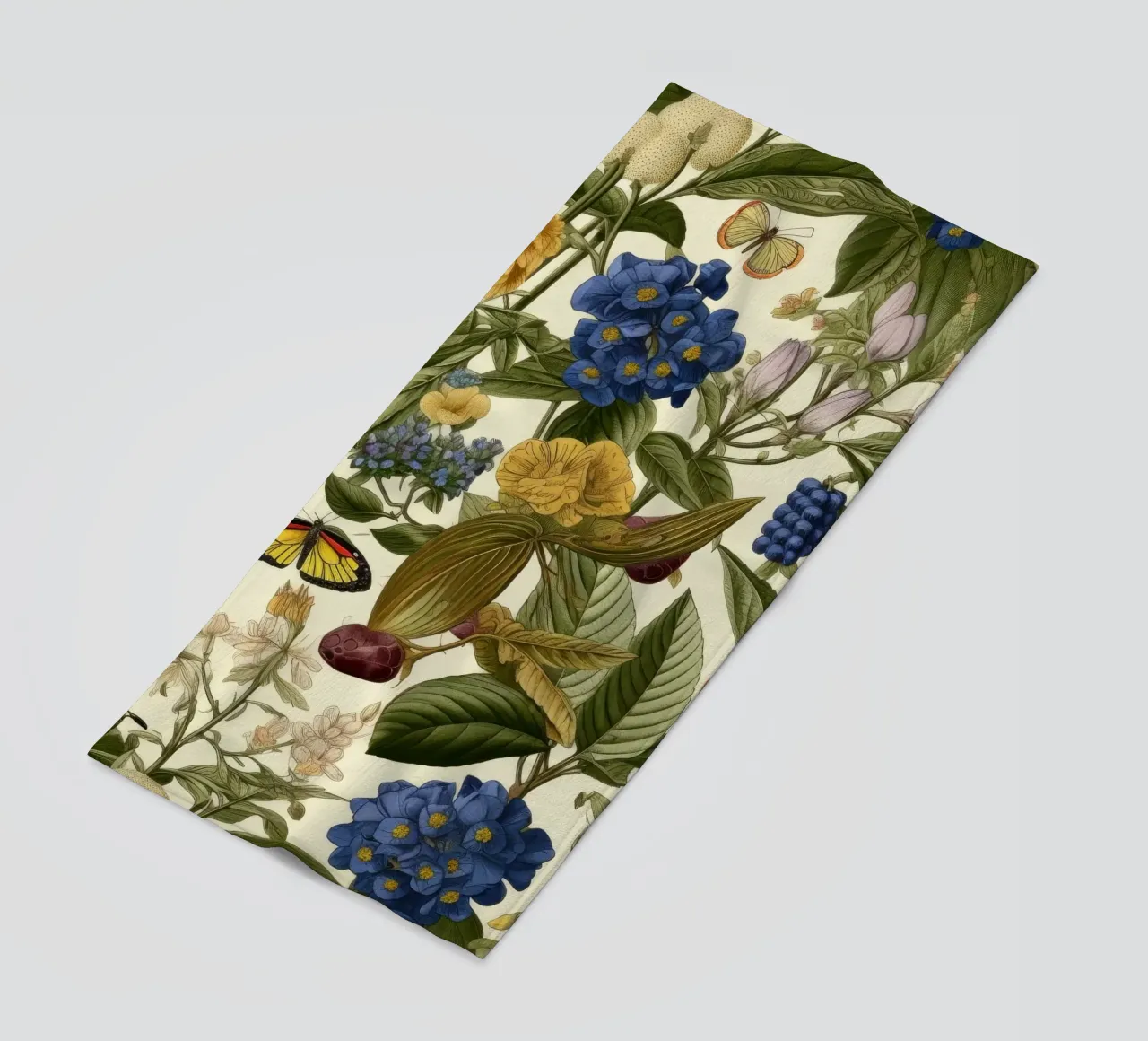 Timeless Botanicals beach towel by Botanical Pattern House