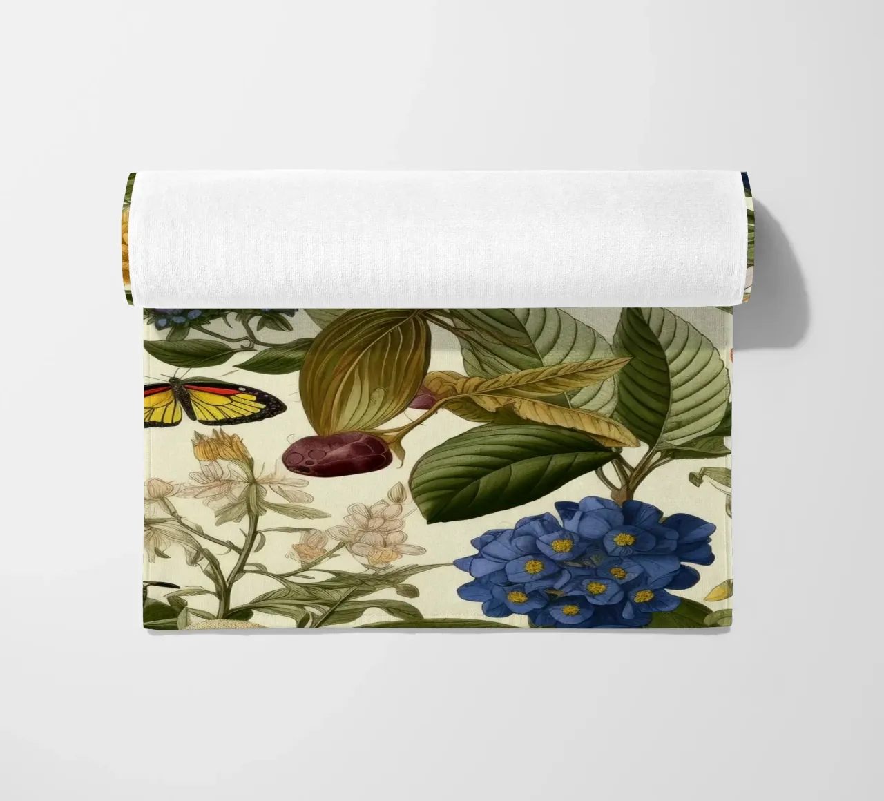 Timeless Botanicals beach towel by Botanical Pattern House