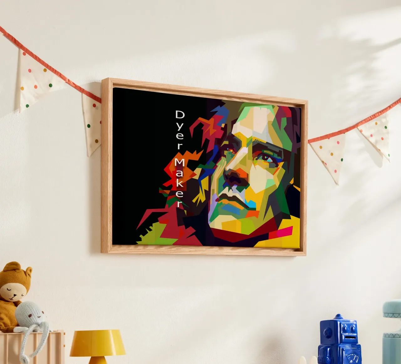 Robert Plant Rockster WPAP Nu Trending canvas met Baklijst van Artkreator