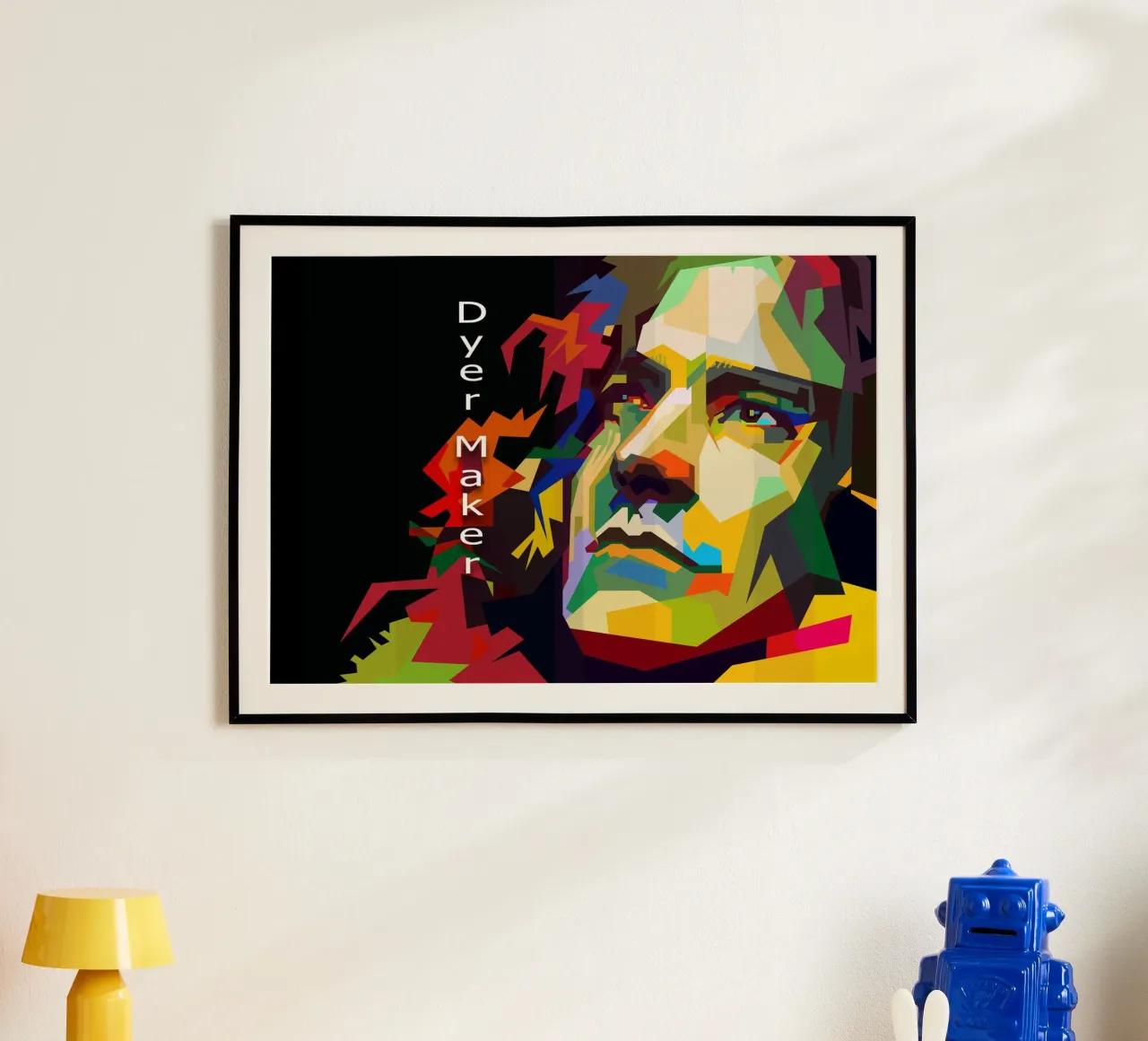 Robert Plant Rock Star WPAP Trending Now poster con telaio in plastica da Artkreator