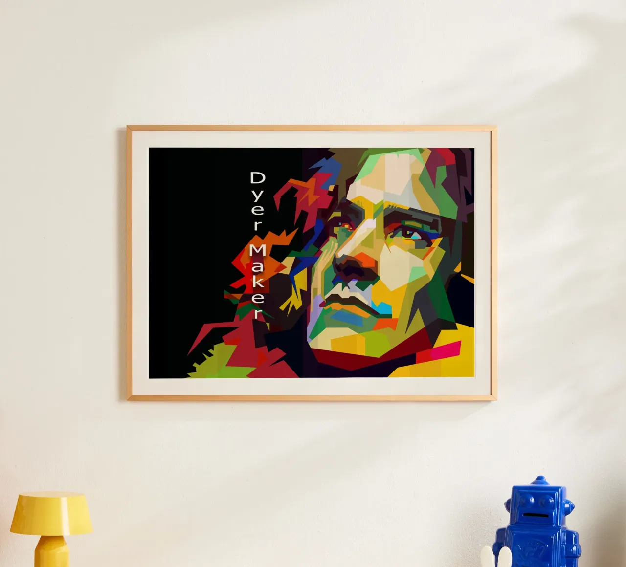 Robert Plant Rock Star WPAP Trending Now poster con telaio in plastica da Artkreator