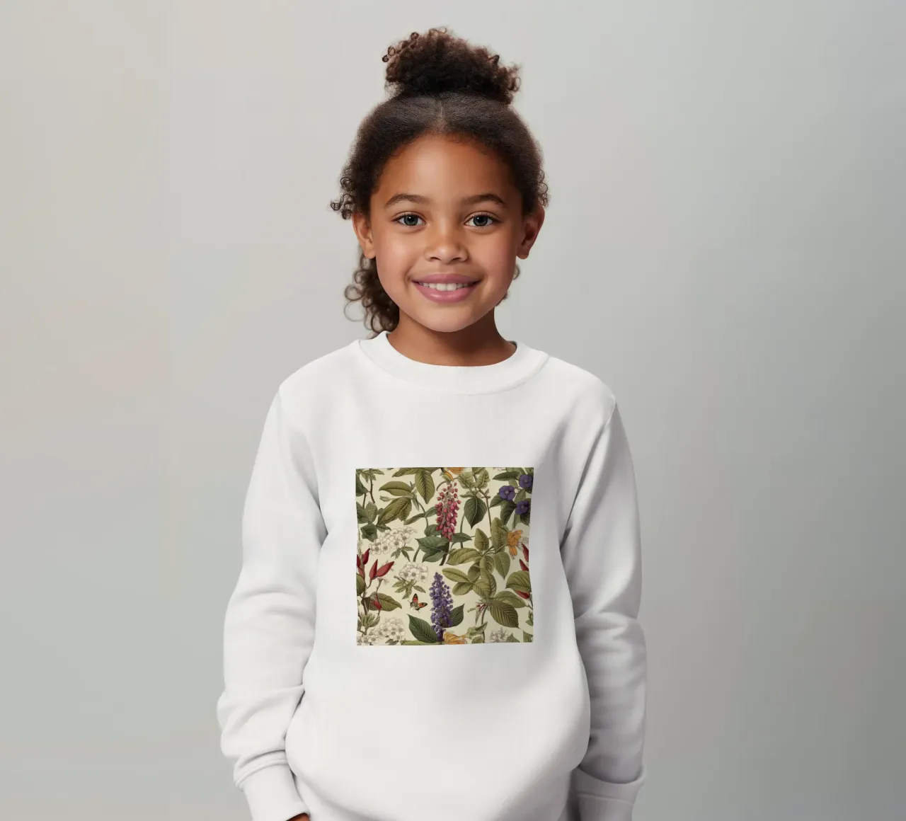 Timeless Botanicals kids sweatshirt by Botanical Pattern House