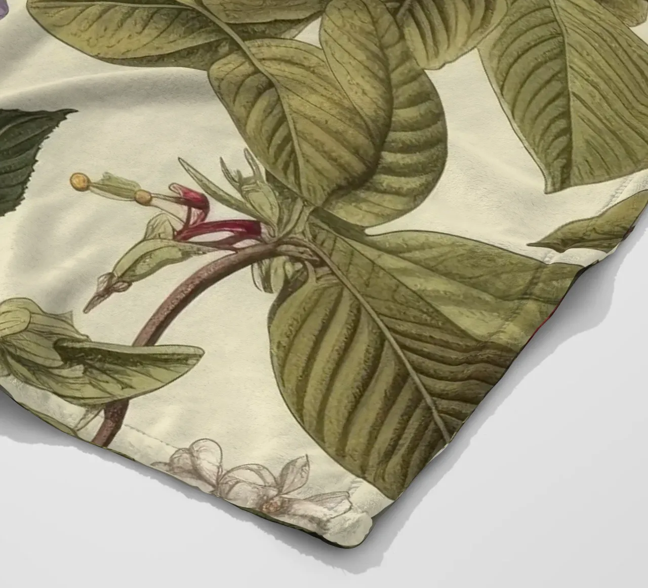 Timeless Botanicals fleece blanket by Botanical Pattern House