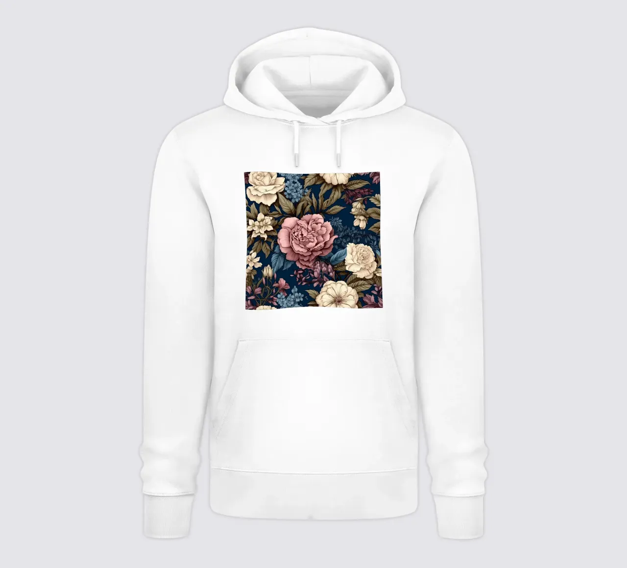 Fiore vittoriano felpa con cappuccio da Botanical Pattern House
