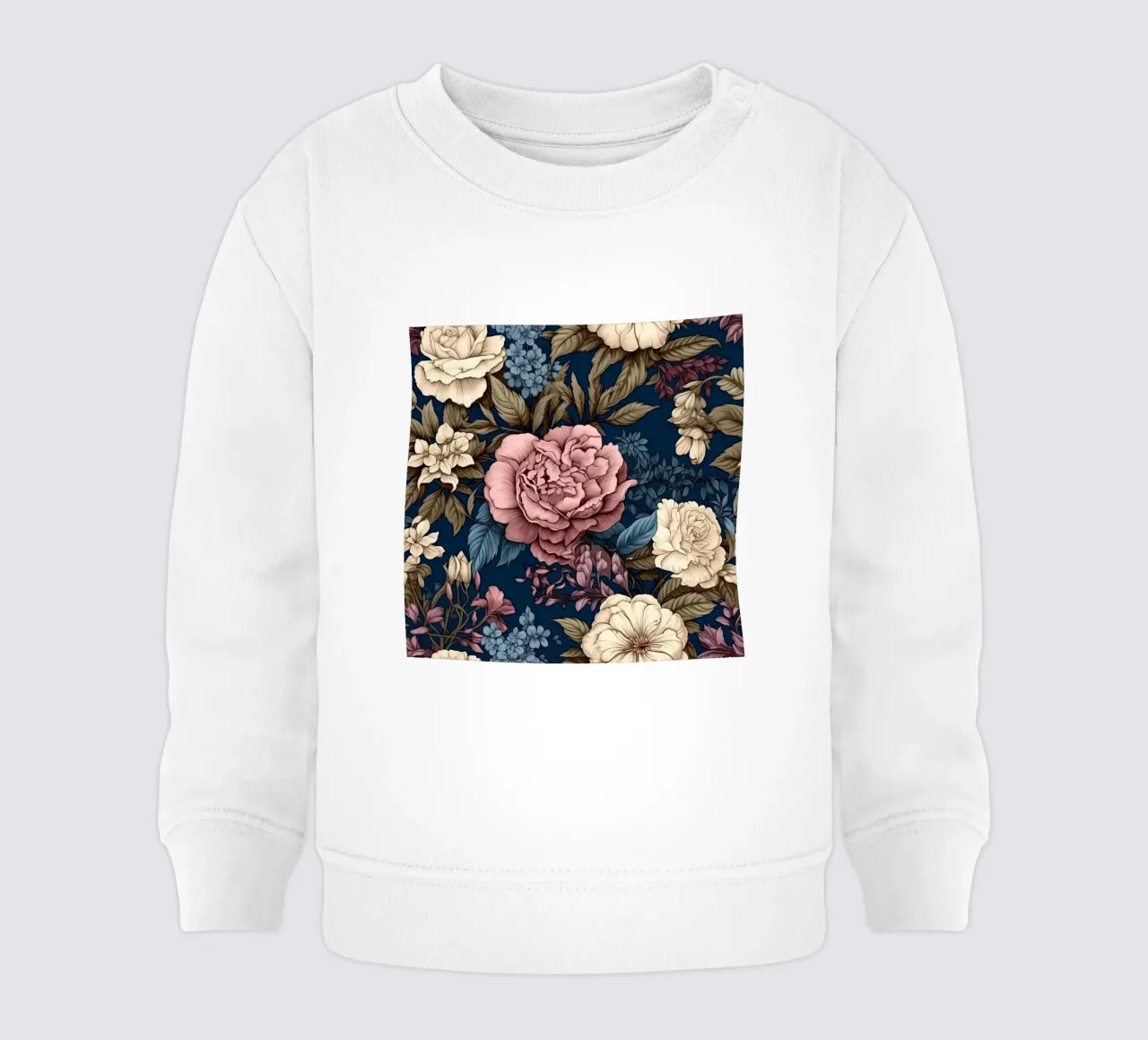 Fiore vittoriano felpa neonato da Botanical Pattern House