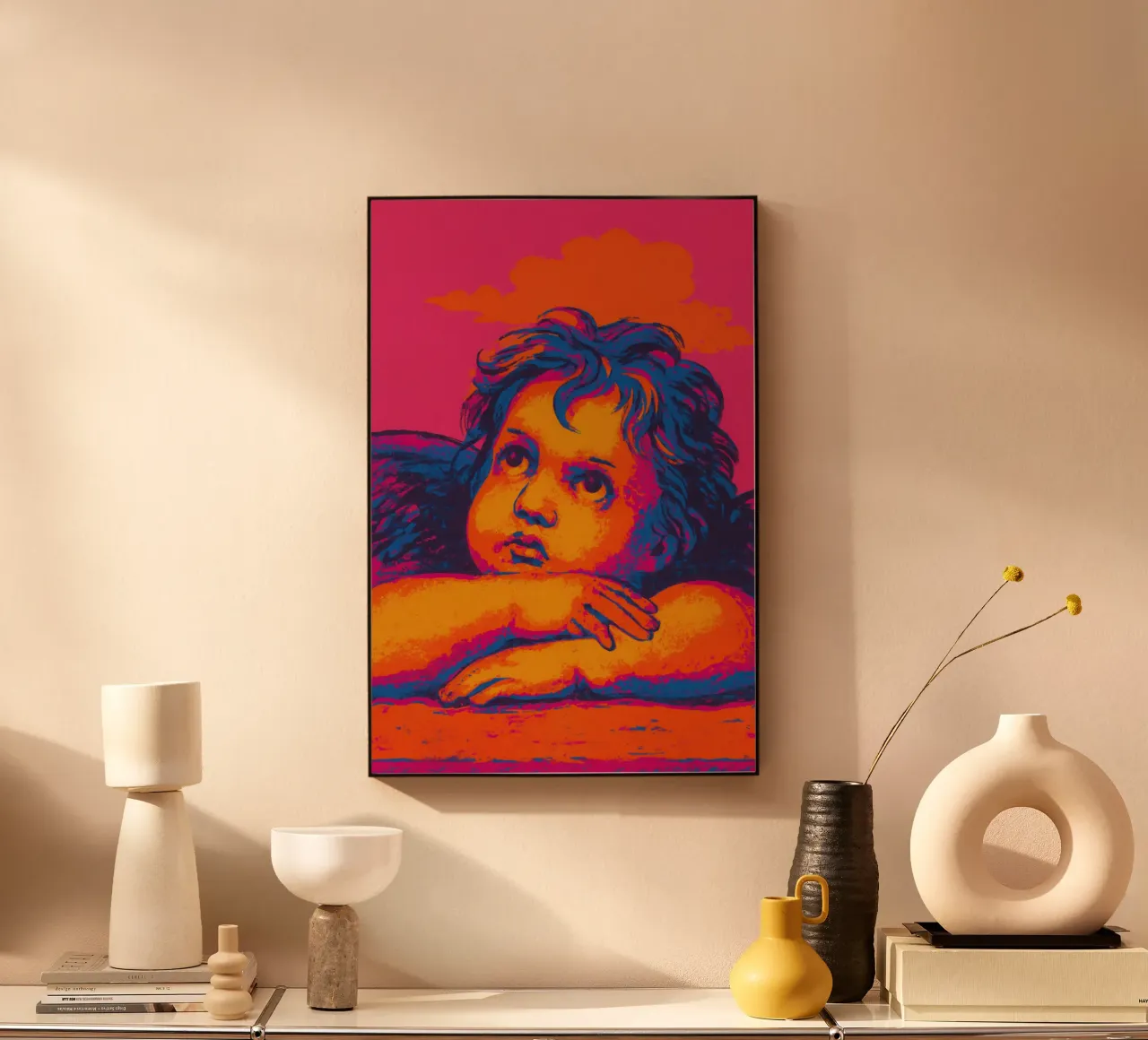 Neon Cherub (Neon Masters Series No 02) alluminio dibond da treechild