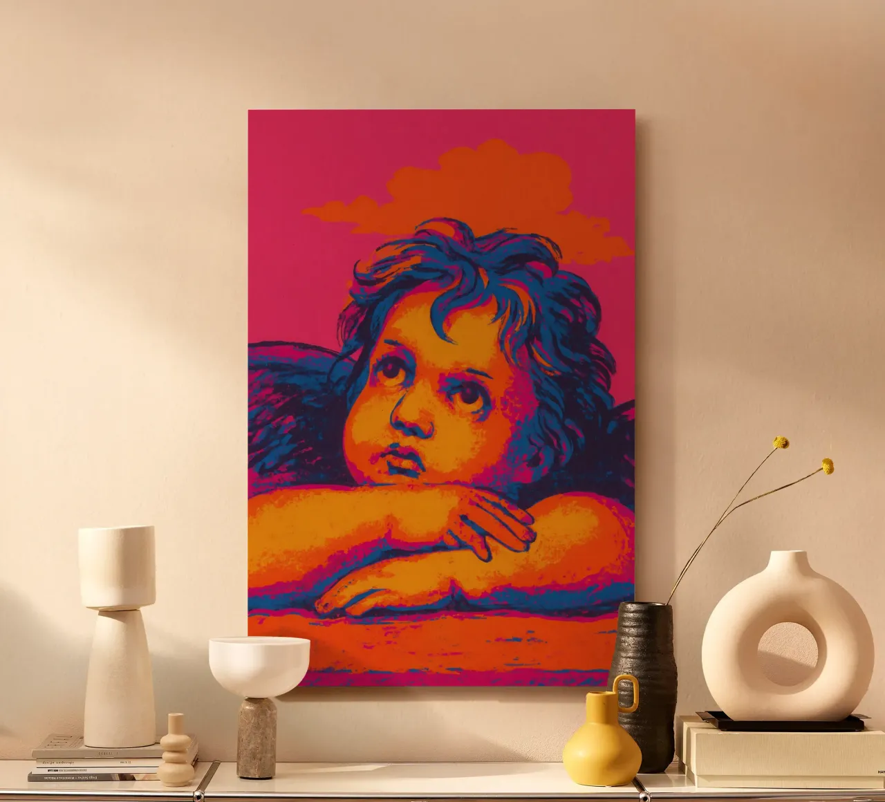 Neon Cherub (Neon Masters Series No 02) alluminio dibond da treechild