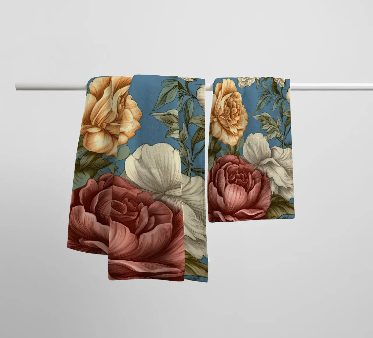 Fiore vittoriano asciugamano da bagno da Botanical Pattern House