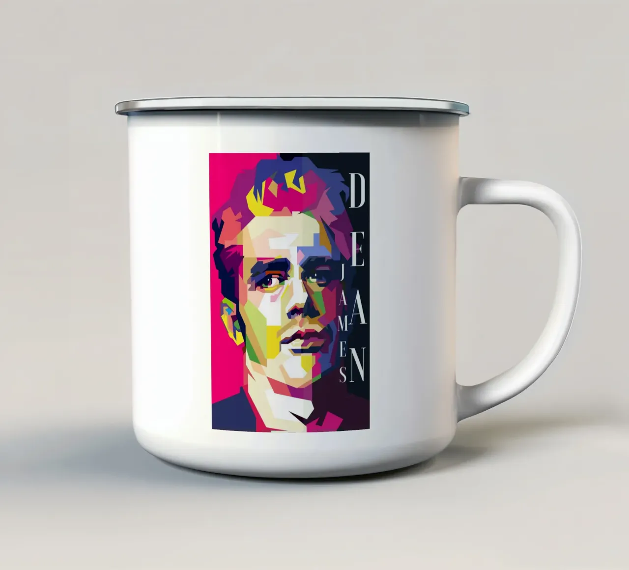 James Dean Film classico WPAP Trending Now tazza in smalto da Artkreator