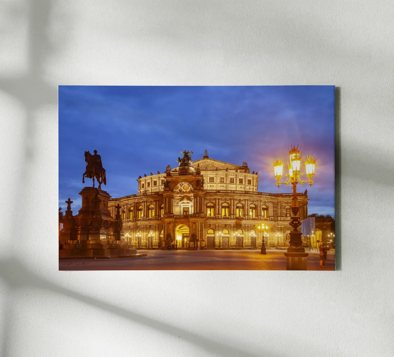 Semperoper Dresden tela con Cornice a cassetta da Reisefotografie - Bilder aus aller Welt