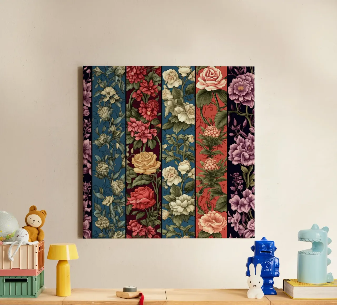 Fiore vittoriano tela con Cornice a cassetta da Botanical Pattern House