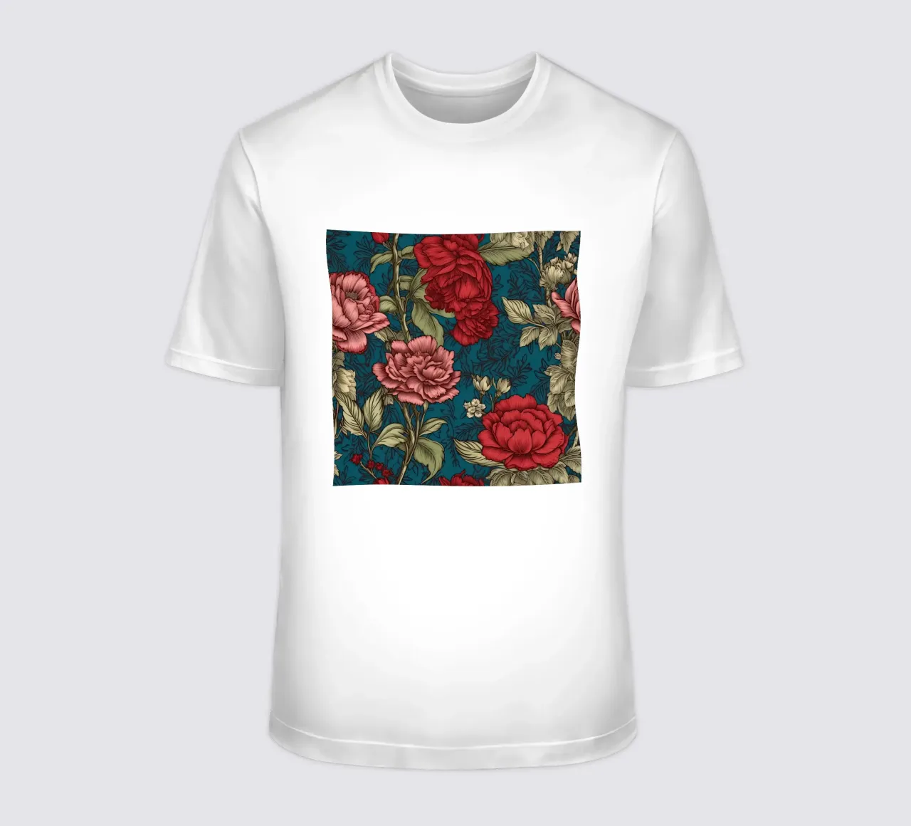 Fiore vittoriano t-shirt da Botanical Pattern House