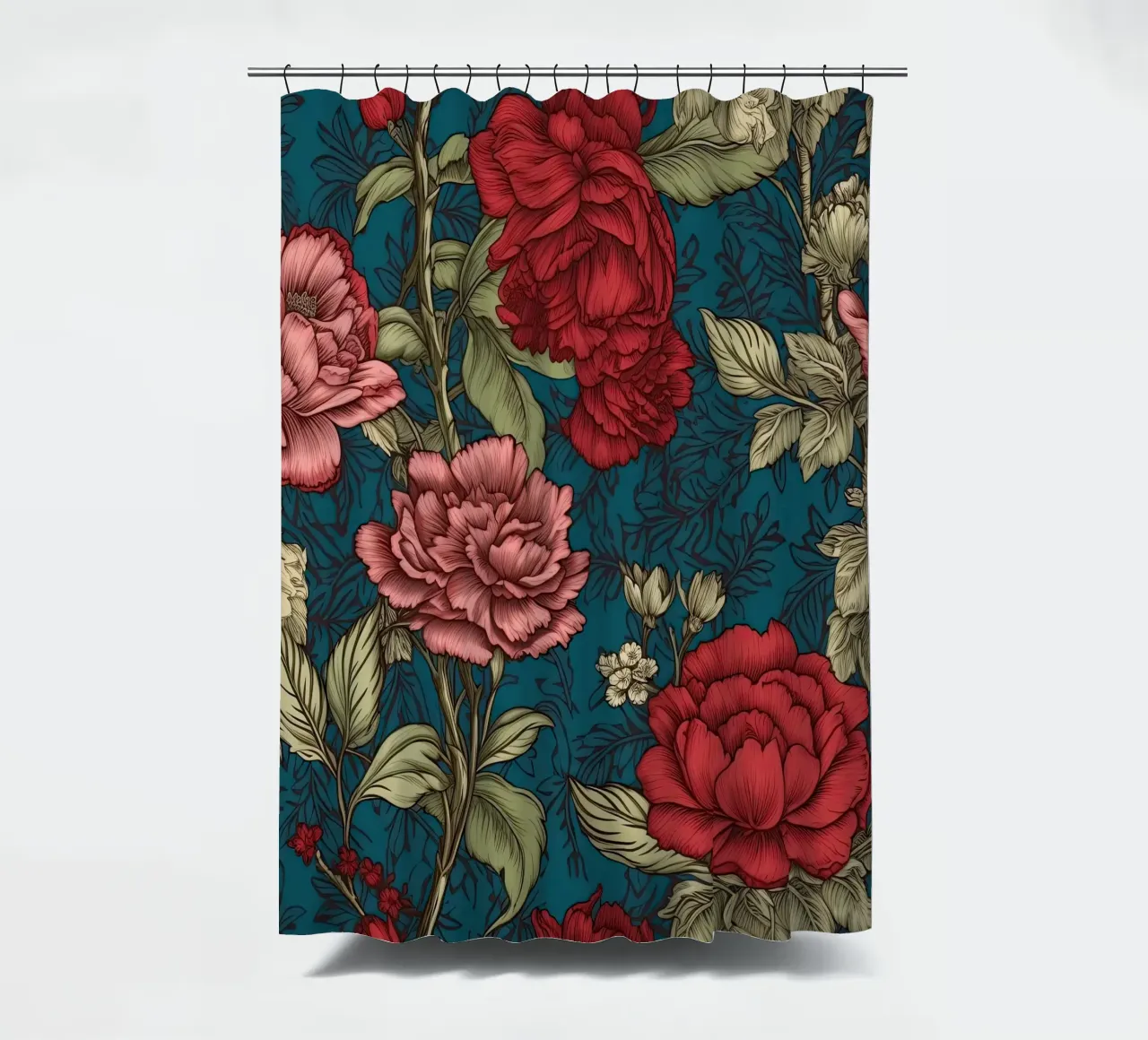 Fiore vittoriano tenda da doccia da Botanical Pattern House