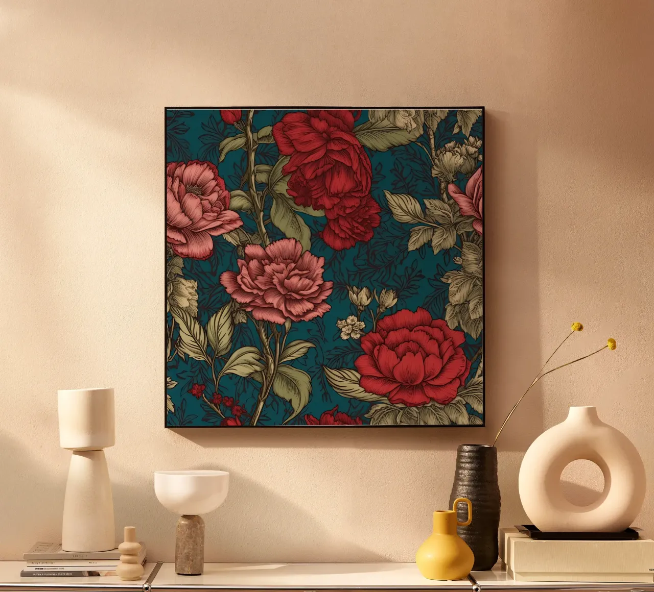 Fiore vittoriano alluminio dibond da Botanical Pattern House