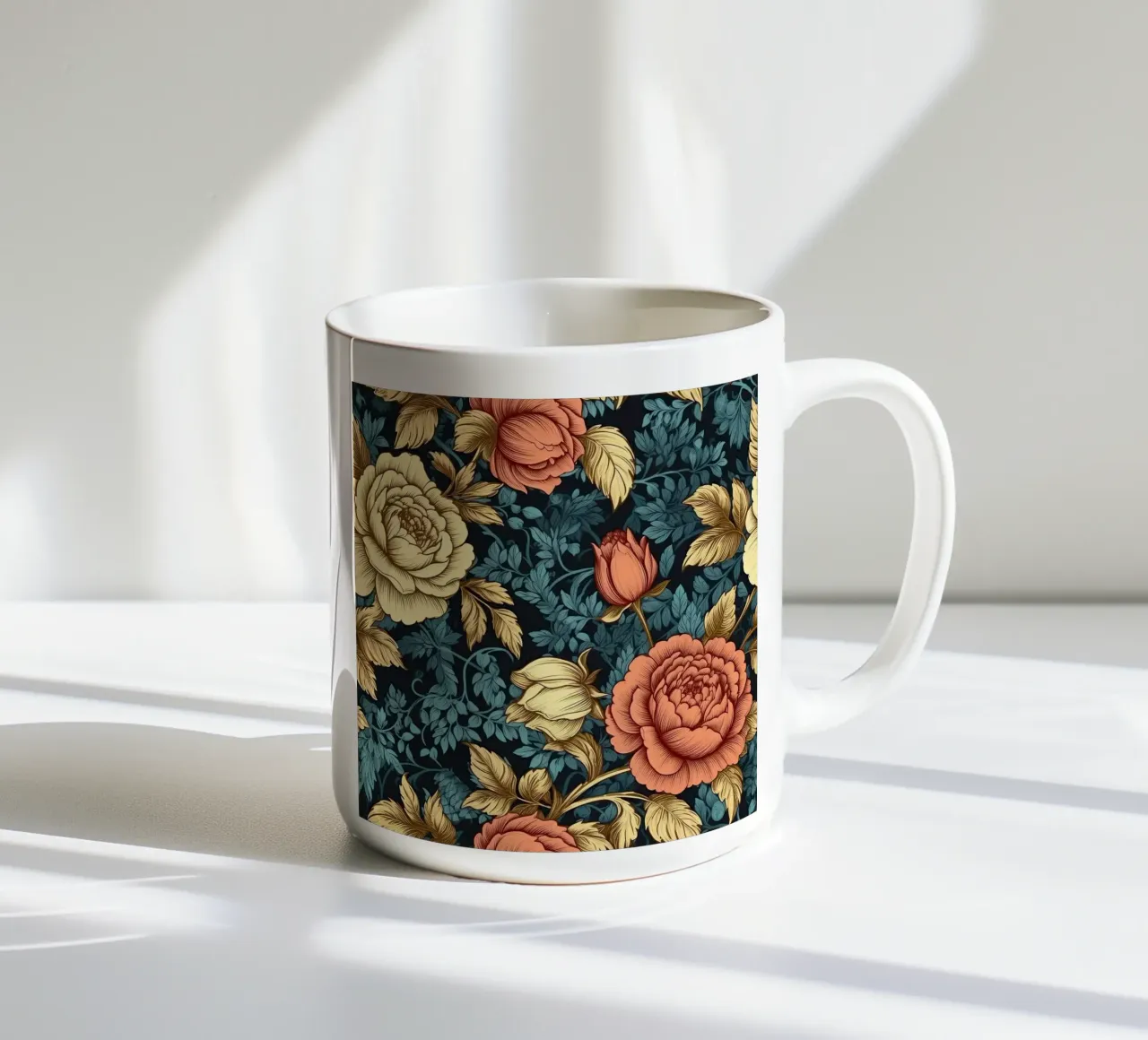 Fiore vittoriano tazza in ceramica da Botanical Pattern House