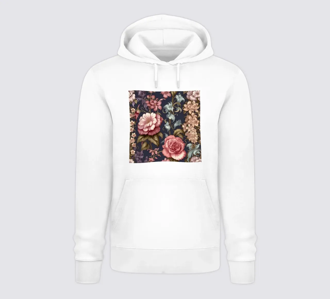 Fiore vittoriano felpa con cappuccio da Botanical Pattern House