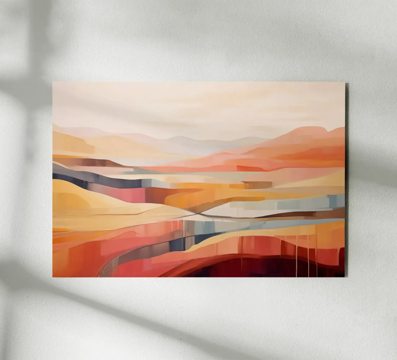 Paysage abstrait alu dibond de Imagine
