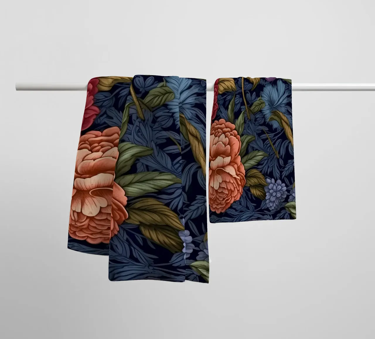 Fiore vittoriano asciugamano da bagno da Botanical Pattern House