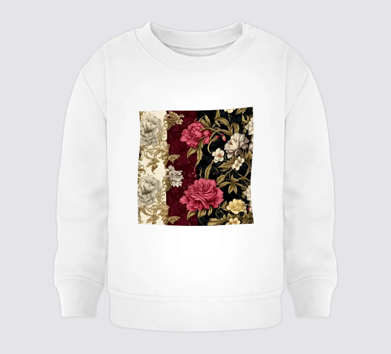 Fiore vittoriano felpa neonato da Botanical Pattern House
