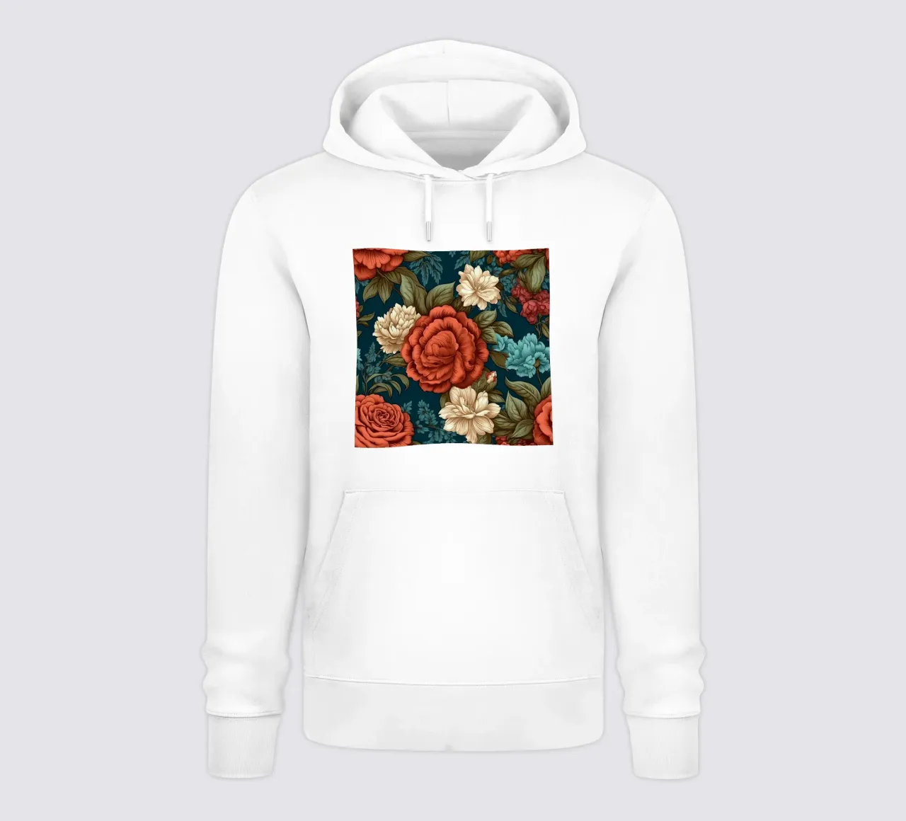 Fiore vittoriano felpa con cappuccio da Botanical Pattern House
