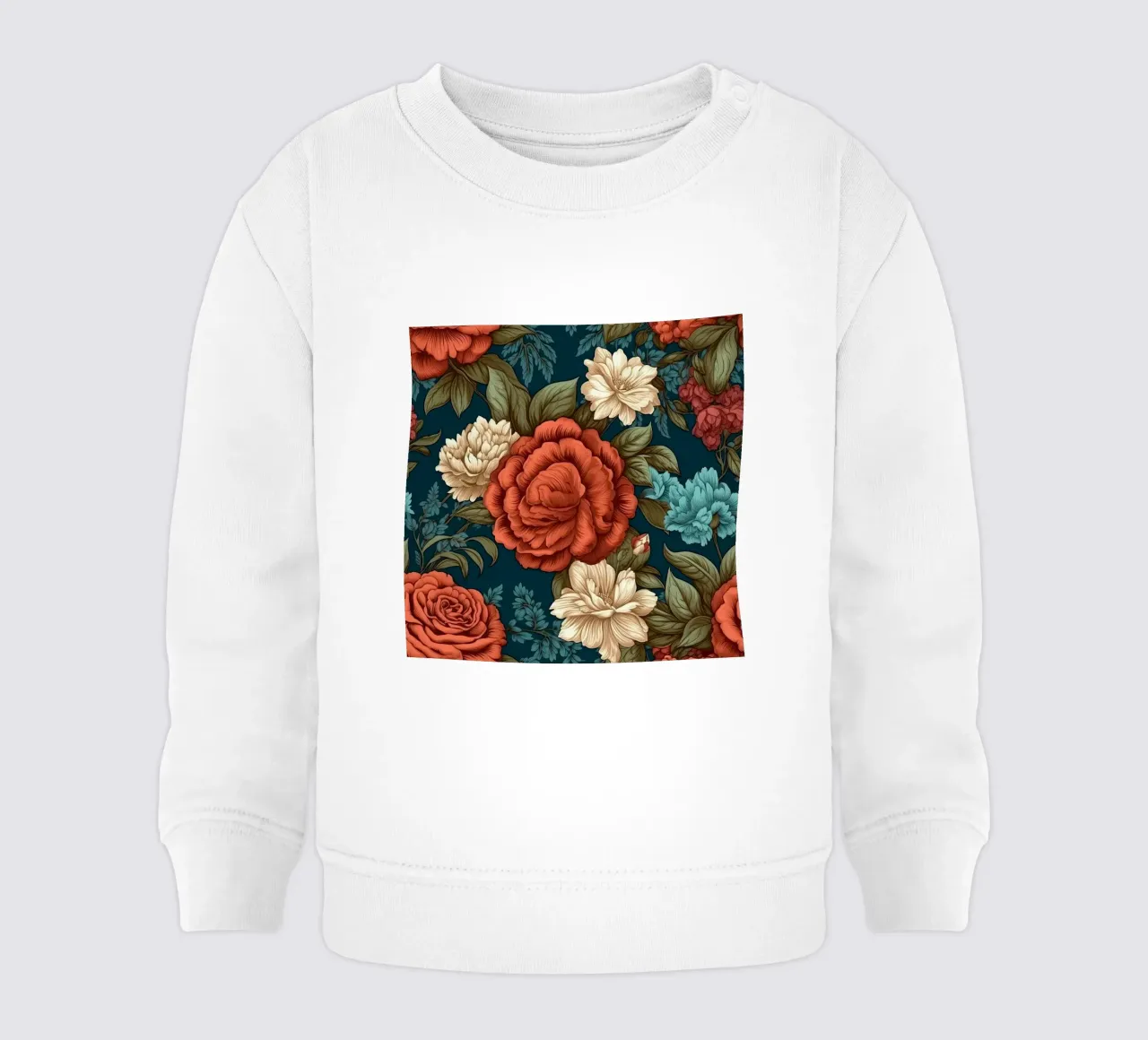 Fiore vittoriano felpa neonato da Botanical Pattern House