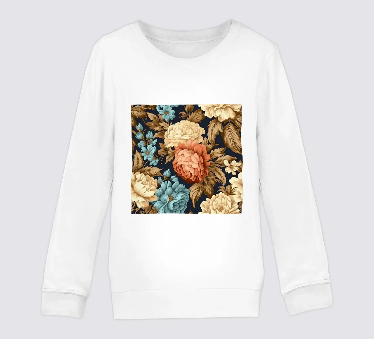 Fiore vittoriano felpa bambino da Botanical Pattern House