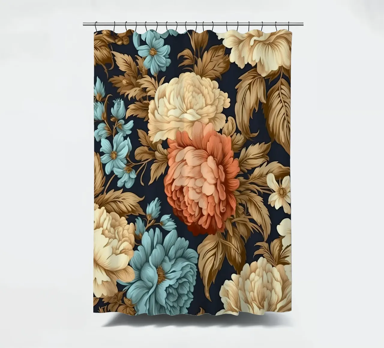 Fiore vittoriano tenda da doccia da Botanical Pattern House