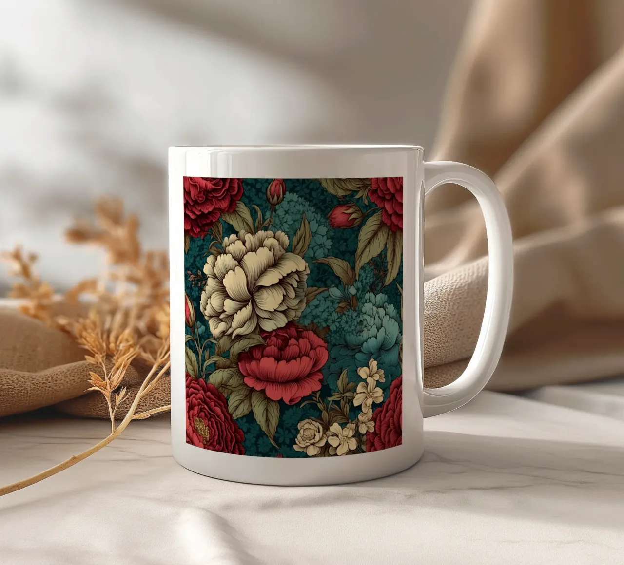 Fiore vittoriano tazza in ceramica da Botanical Pattern House