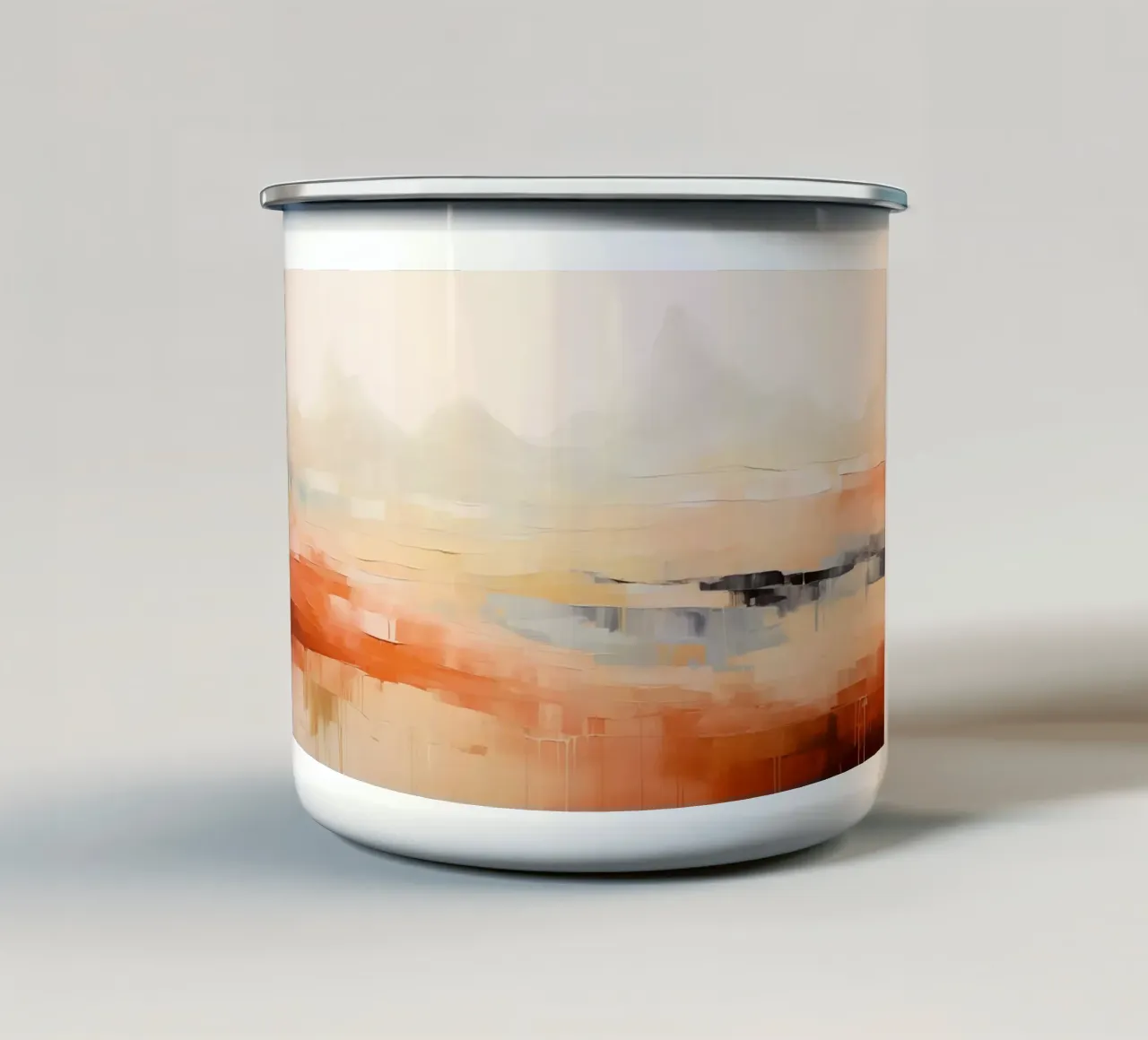 Paesaggio astratto tazza in smalto da Imagine
