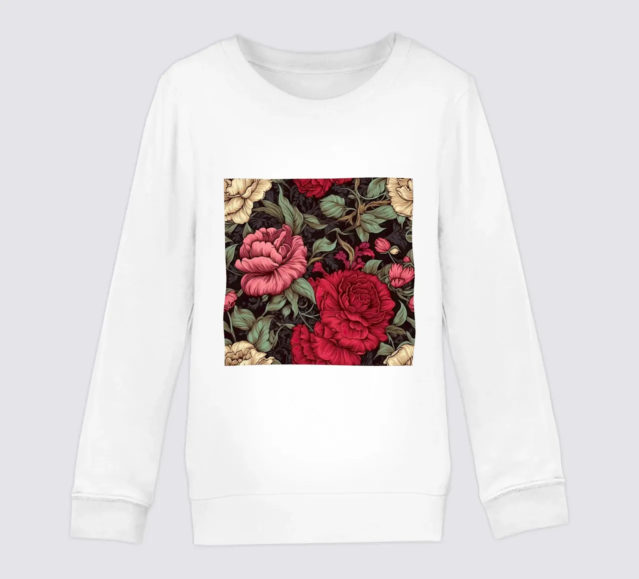Fiore vittoriano felpa bambino da Botanical Pattern House