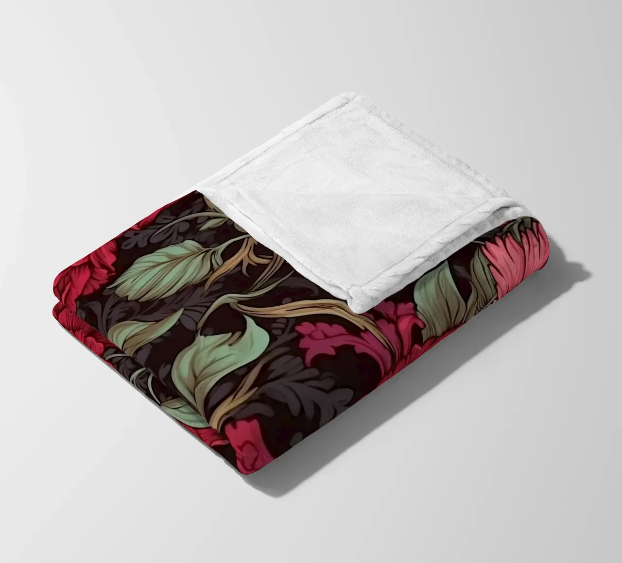 Fiore vittoriano coperta in pile da Botanical Pattern House