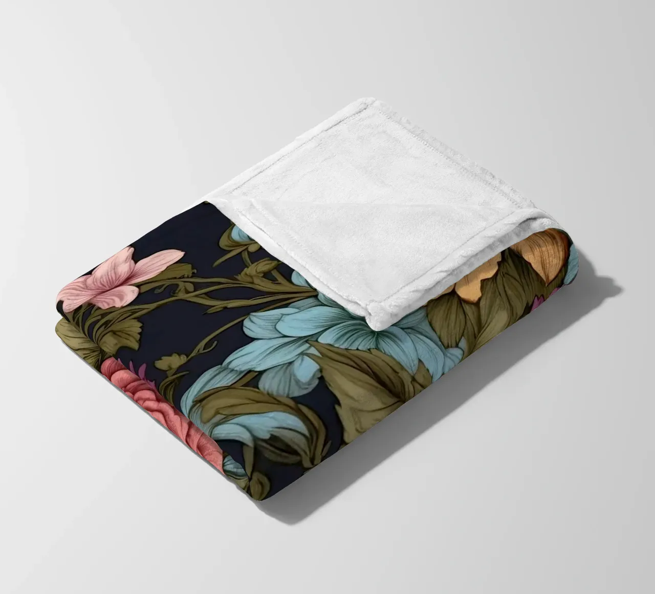 Fiore vittoriano coperta in pile da Botanical Pattern House
